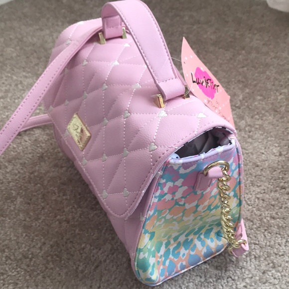 Betsey Johnson Handbags - Betsey Johnson LBNORI Pink Multi Color Crossbody